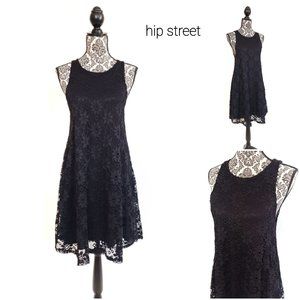 GINGER G Stretch Lace Sleeveless Day or Party Swing Dress L